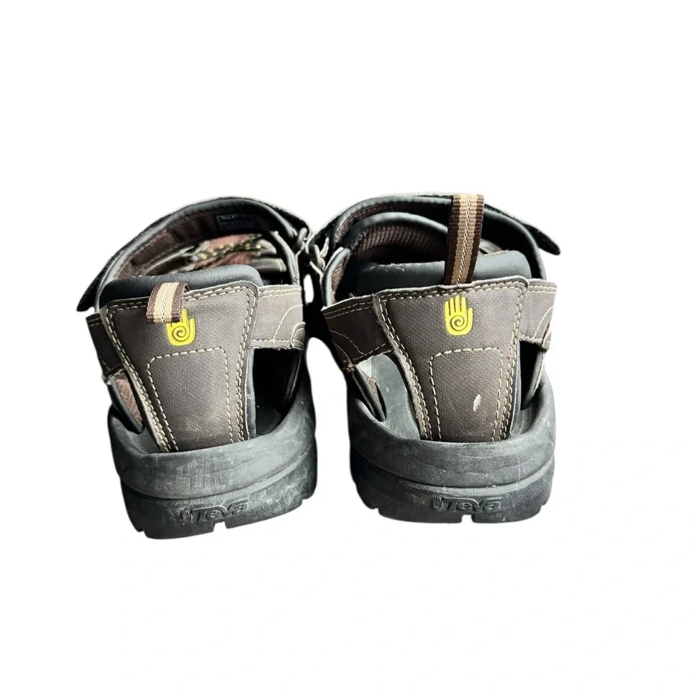 Teva Men’s 11 Closed Toe Sport Sandals Water-Ready, ShockPad Brown Hiking Shoes